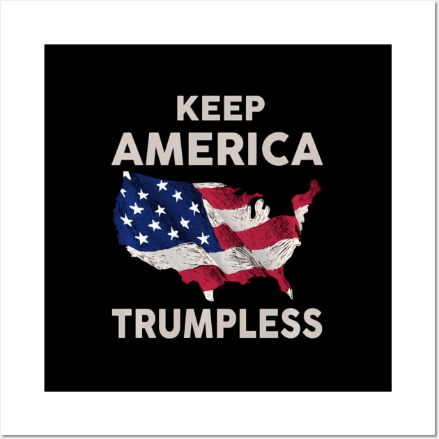 Keep America Trumpless Wall Art by lam-san-dan
